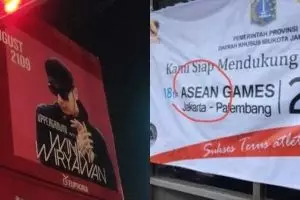 7 Baliho dan spanduk typo ini bikin pengguna jalan bingung