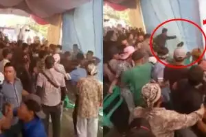 Viral video pria bikin onar di pernikahan mantan, kenapa ya?