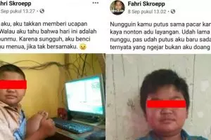 Sosok Fahri Skroepp, bocah sadboy yang viral karena status galau