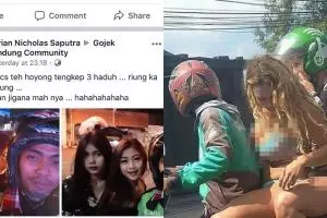 7 Momen driver ojek online bonceng dua cewek cantik, bikin salting