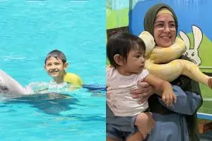 8 Potret Risty Tagor bermain dengan hewan, ada sampai dililit ular