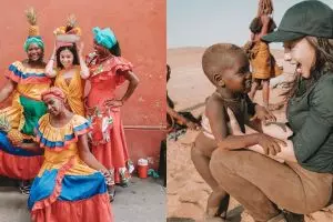 Momen Nikita Willy liburan di 8 negara, main bareng anak Namibia