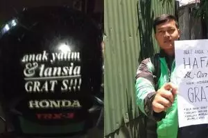 10 Fasilitas gratis driver ojek online untuk pelanggan, salut