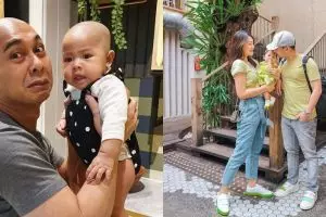Editan wajah tertukar Raditya Dika dan sang putri, potretnya kocak