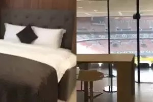 Hotel di stadion Piala Dunia ini unik, bisa nonton laga dari kamar