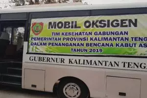Mobil Oksigen, udara bersih bagi warga yang terkena kabut asap