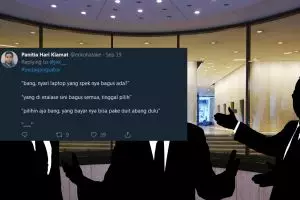 10 Cuitan lucu obrolan pedagang sabar ini bikin geli yang baca