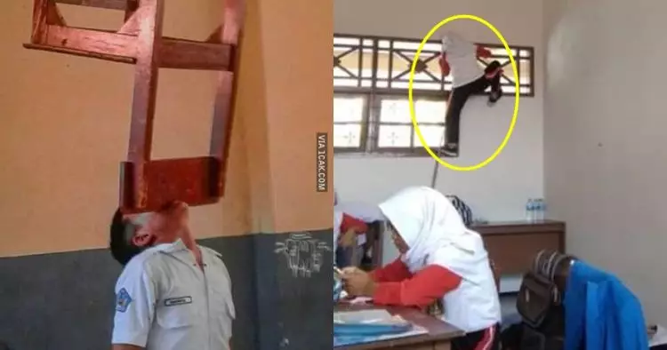 10 Tingkah 'ekstrem' siswa di sekolah ini bikin geleng kepala