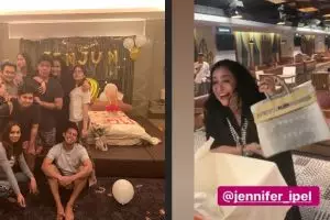 10 Momen perayaan ultah Jennifer Ipel, bentuk kuenya jadi sorotan