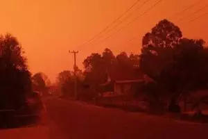 Viral potret langit di Jambi berwarna merah, ini penjelasan BMKG