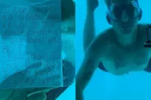 Lamar kekasihnya di bawah air, pria ini malah alami nasib tragis