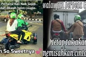10 Meme lucu penumpang ojek online ini endingnya malah baper