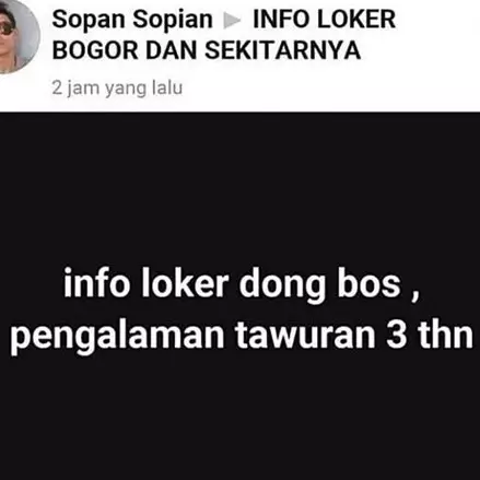 10 Status medsos lucu cari pekerjaan ini bikin tepuk jidat