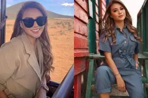 10 Momen liburan Aurel Hermansyah di Afrika, gayanya jadi sorotan