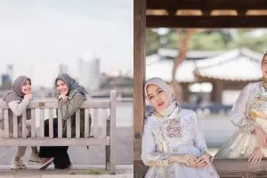 10 Momen Vebby Palwinta & Dian Ayu liburan ke Korea, bak kakak adik