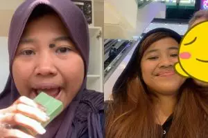 Ingat cewek sering review makan sabun? Sekarang punya pacar bule