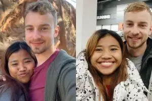 10 Potret kemesraan Helen 'review sabun' dan pacar bulenya