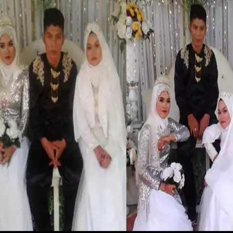 Bingung memilih, pria ini menikahi kedua pacarnya sekaligus