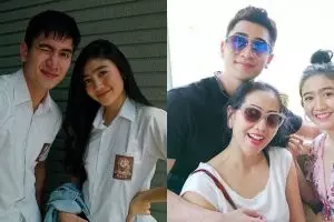 8 Momen kedekatan Febby Rastanty dan keluarga Verrell Bramasta