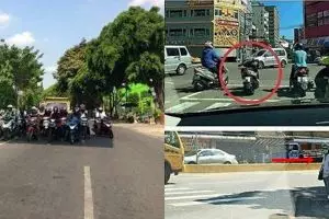 10 Potret lucu orang ogah kepanasan di lampu merah ini bikin ketawa