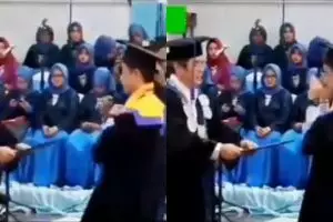 Viral, pria ini joget 'entah apa yang merasukimu' saat wisuda