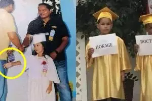10 Momen lucu wisuda anak-anak ini mengundang senyum