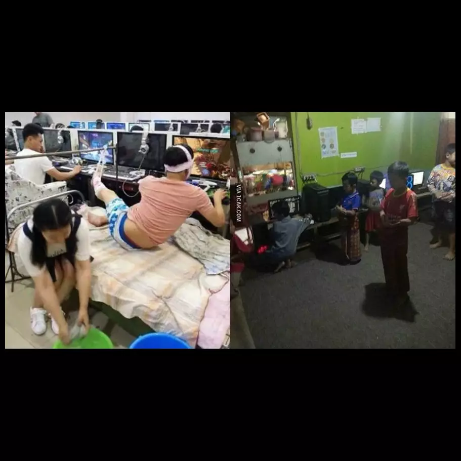 10 Tingkah kocak gamer di warnet ini tak terduga, bikin nyengir