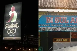 10 Nama warung makan ini nyelenehnya bikin tepuk jidat