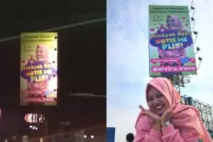 Cari perhatian artis Korea, fans perempuan ini pasang papan iklan