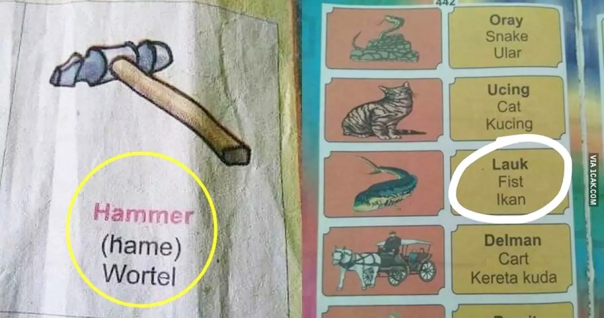 Kesalahan di 10 buku bahasa Inggris anak-anak ini kocak