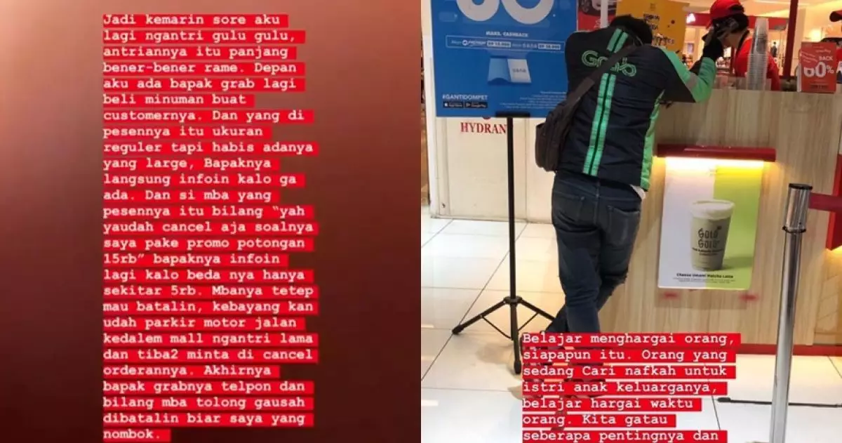Viral kisah driver ojek online antre lama tapi orderan dibatalkan