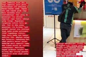 Viral kisah driver ojek online antre lama tapi orderan dibatalkan