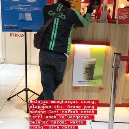Viral kisah driver ojek online antre lama tapi orderan dibatalkan