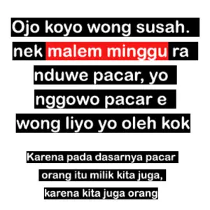 Kata-kata lucu malam minggu © berbagai sumber