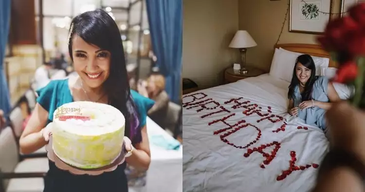 10 Momen perayaan ulang tahun Sharena Delon, staycation di hotel
