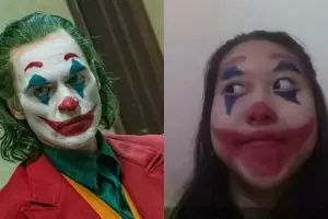 Berdandan ala Joker pakai spidol, nasib cewek ini berujung apes