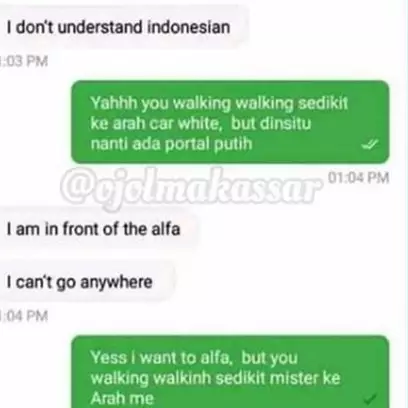 7 Momen driver ojek online ngomong Bahasa Inggris ini kocak abis