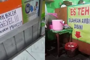 9 Kata-kata unik di warung ini absurdnya bikin tepuk jidat