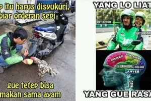 10 Meme lucu kehidupan driver ojek online ini bikin senyum sendiri