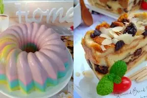 25 Cara membuat puding roti, enak, lembut, dan sederhana