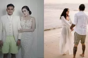 Gaya prewedding 5 seleb ini antimainstream, pakai celana pendek