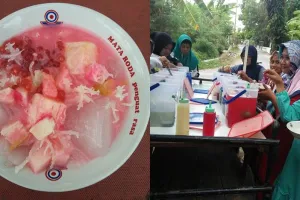 Sensasi Es Campur Prasmanan, cara unik hilangkan dahaga