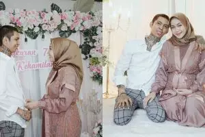 8 Momen syukuran tujuh bulan kehamilan istri Young Lex