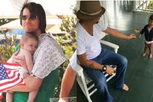 Momen hangat 12 aktor Hollywood lagi main sama cucunya