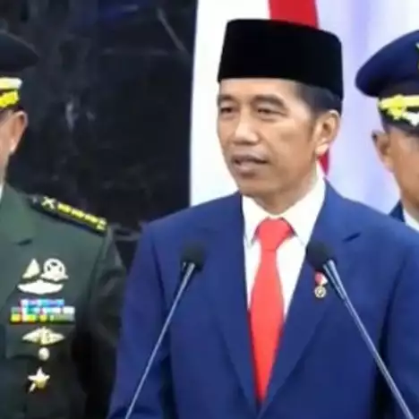 Resmi dilantik, Jokowi tutup pidato dengan peribahasa Bugis