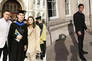 11 Potret wisuda Teuku Rassya di London, penuh kebahagiaan