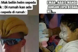 10 Meme lucu 'nurut kata emak' ini endingnya kocak