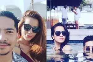 Sheila Marcia mesra bareng DJ di kolam renang, kekasih baru?