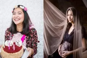 7 Potret maternity Anneke Jodi, sederhana dan elegan
