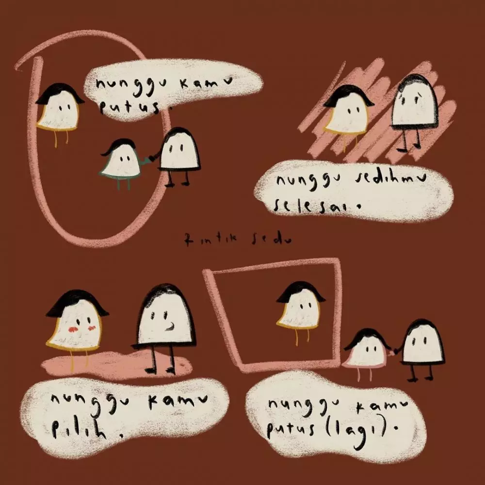 kata galau cinta sedih © 2021 brilio.net